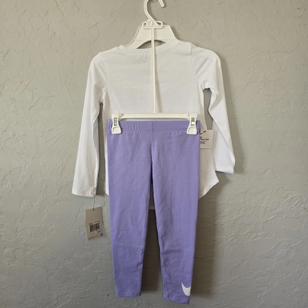 Nwt Nike Size 5T Girls Purple And Pink White - Picture 3 of 5